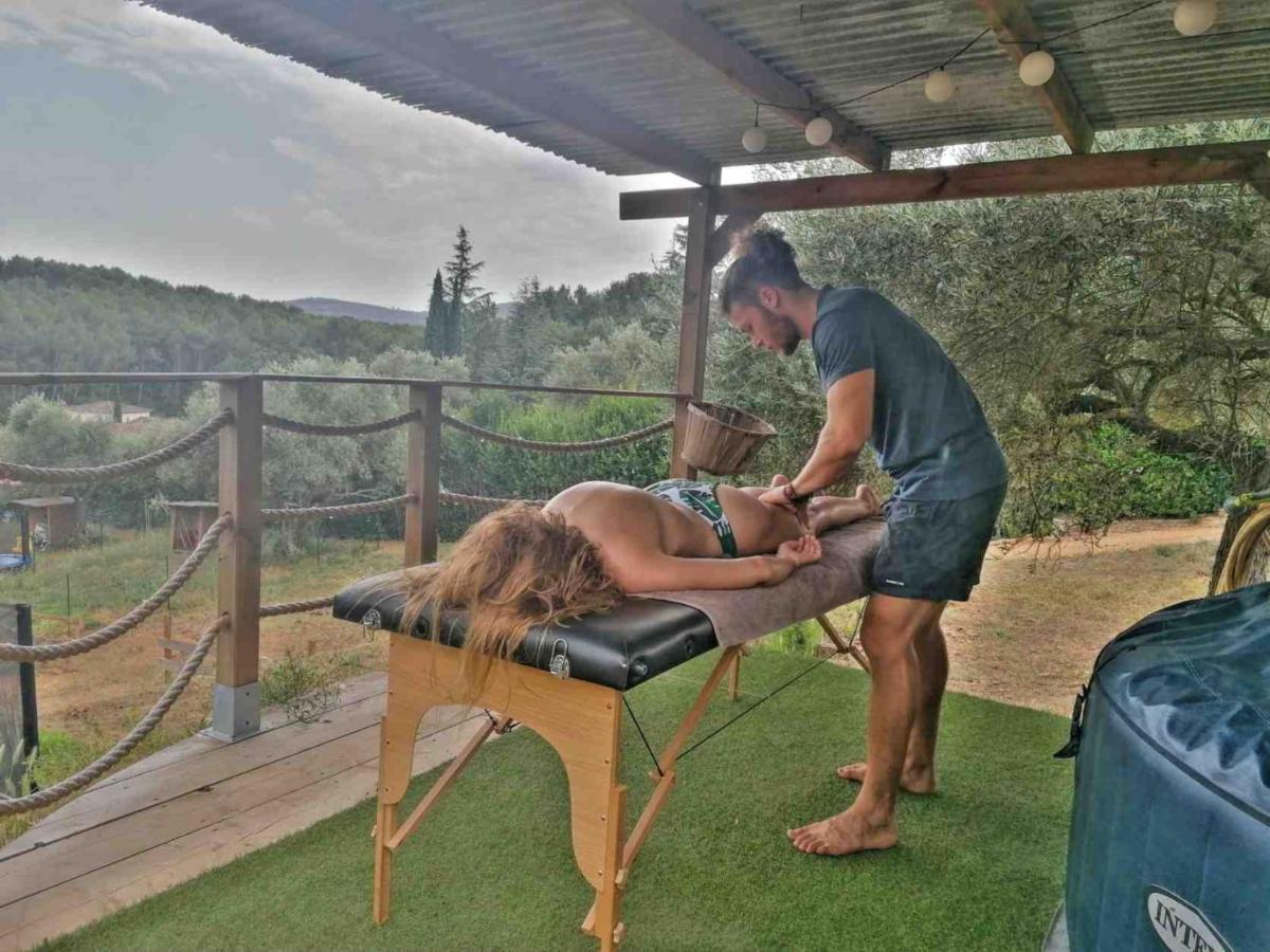 Arche De Noe Atypique, Boheme , Nature, Piscine Chauffee De Paques A Toussaint , Spa , Sauna , Loisirs Le Beausset Dış mekan fotoğraf