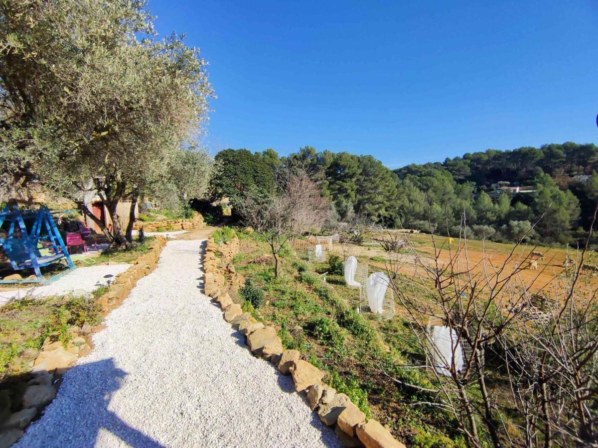 Arche De Noe Atypique, Boheme , Nature, Piscine Chauffee De Paques A Toussaint , Spa , Sauna , Loisirs Le Beausset Dış mekan fotoğraf